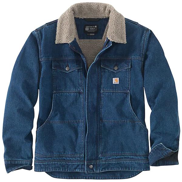 Men's RELAXED FIT DENIM SHERPA-LINED JACKET