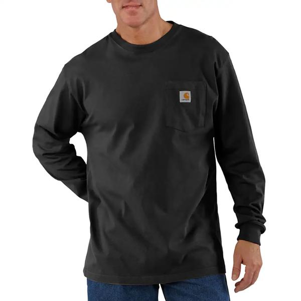  Workwear Long- Sleeve Pocket T- Shirt