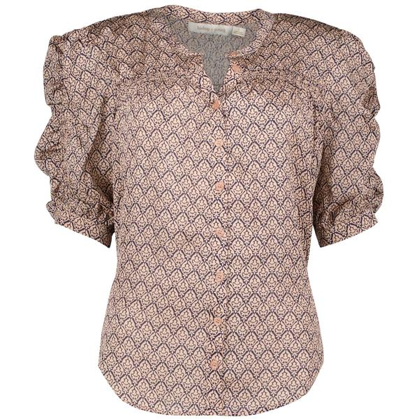 RACHEL RUCHED SLEEVE BLOUSE